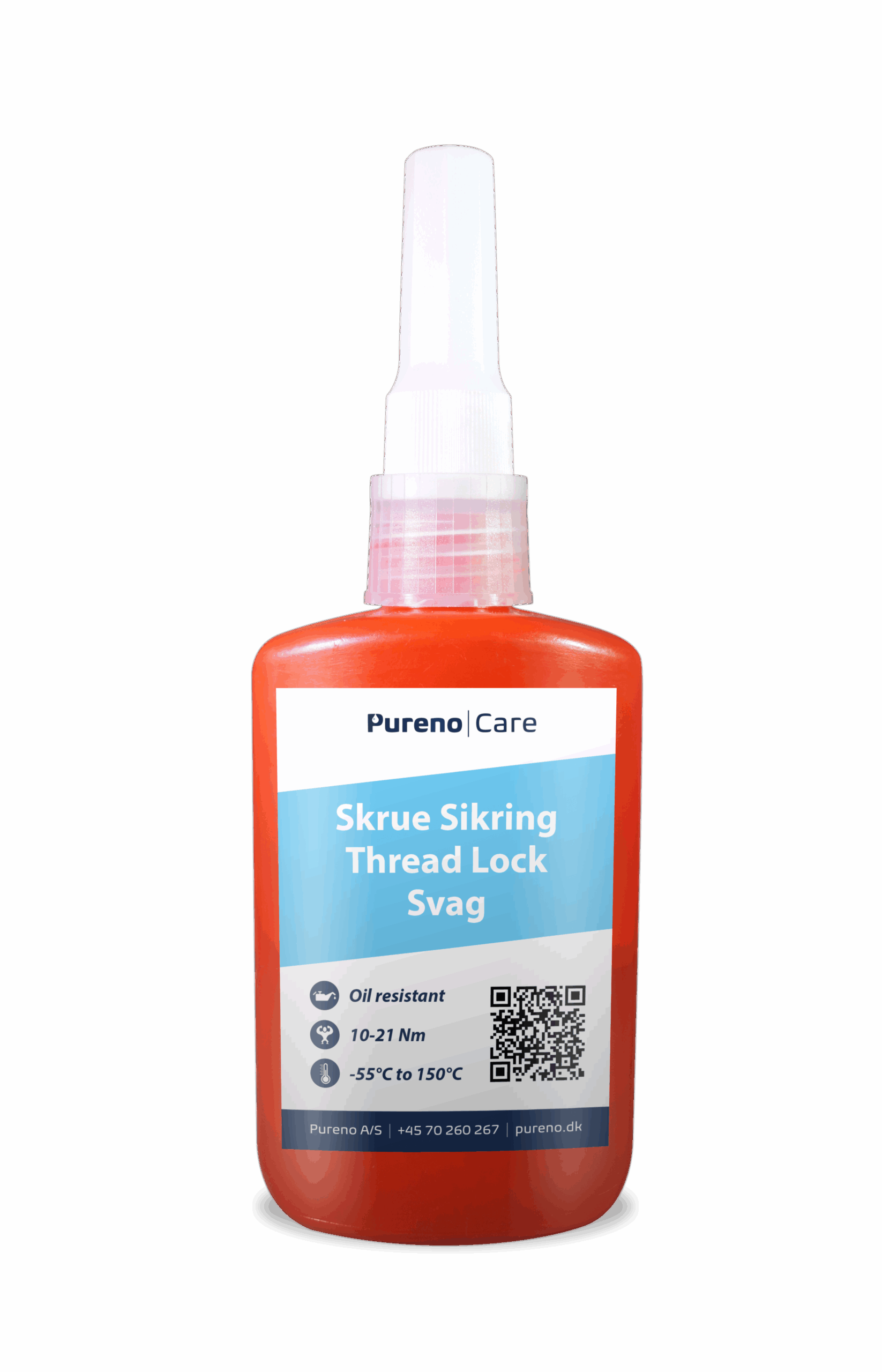 Pureno Skrue Sikring (Loctite) Svag 10-21Nm. 50ml.