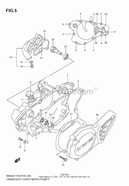 Suzuki Kobling dæksel & Vandpumpe RM85