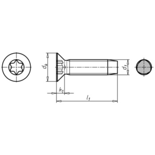 Bolt 5x8mm. FZB TORX undersænket 5x8mm. - Image 2