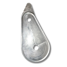 HL Bagplade Alu. til Remtræk