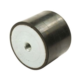 Gummi ophæng 6x20x25mm m. Indvendig Gevind