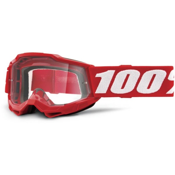 100% ACCURI 2 JUNIOR BRILLE RØD KLAR LINSE