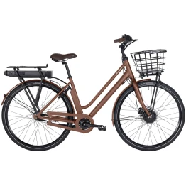 Raleigh Sussex E1 Dame Connect+ Nexus 7 skive/fod 48cm Mat Brun m. 11 AH Batteri